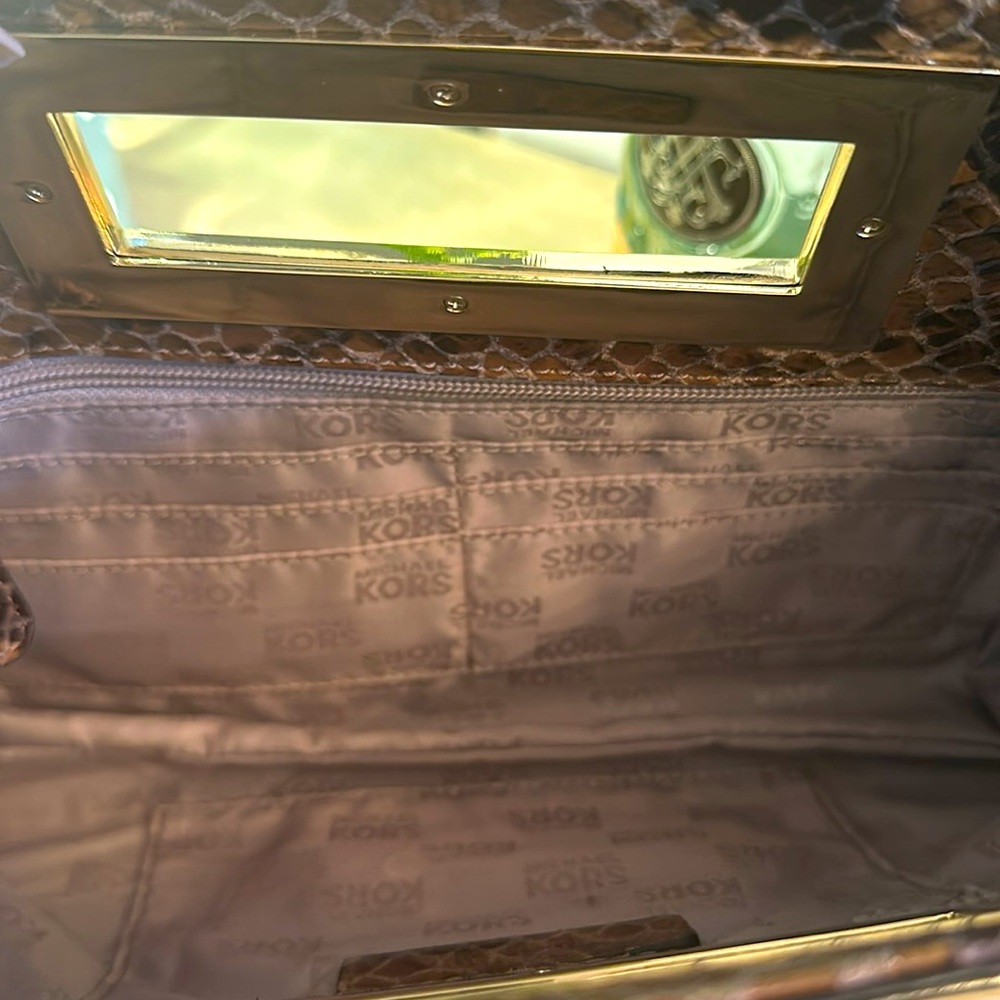 Michael Kors Python Leather Clutch - image 8